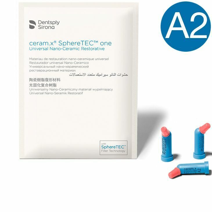 Ceram.x spheretec one A2 (12*0.25гр), нано-керамический реставрационный, DENTSPLY